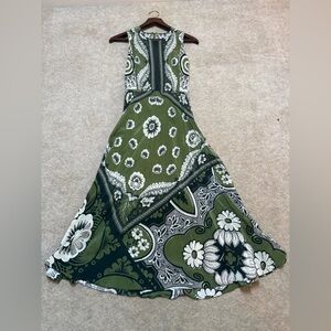 Valentina Green and White Floral Fabric